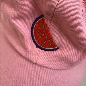 New, never worn watermelon dad hat (small stain on bottom)